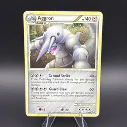 Aggron 1/102 Triumphant Holo Vintage Pokemon TCG - Image 1