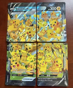 2021 Pokemon Celebrations PIKACHU V-UNION set SWSH 139/140/141/142 promo set #2 - Image 1