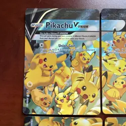 2021 Pokemon Celebrations PIKACHU V-UNION set SWSH 139/140/141/142 promo set #2 - Image 2