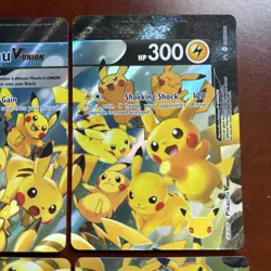 2021 Pokemon Celebrations PIKACHU V-UNION set SWSH 139/140/141/142 promo set #2 - Image 3