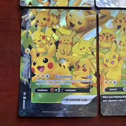 2021 Pokemon Celebrations PIKACHU V-UNION set SWSH 139/140/141/142 promo set #2 - Image 5