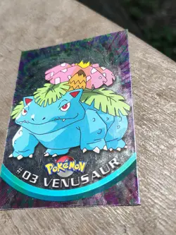 Venusaur #03 Foil Topps Blue Logo Holo 1999 Pokemon Trading Card LP - Image 2