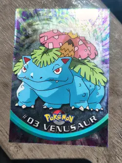 Venusaur #03 Foil Topps Blue Logo Holo 1999 Pokemon Trading Card LP - Image 4