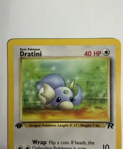 Pokemon Dratini 53/82 Team Rocket 1st Edition Common English 2000 Lightly Played - Image 3