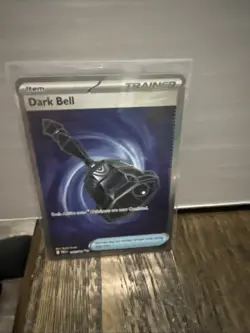 Pre-Release- Dark Bell Trainer Holo Pitch Black EN PBL 106/084 Full Art Pokemon - Image 1