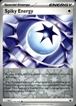 POKEMON SPIKY ENERGY 159 JOURNEY TOGETHER 159 UNCOMMON REVERSE HOLO LP - Image 1