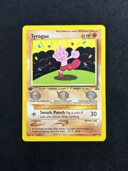 Tyrogue 66/75 Neo Discovery 1st Edition Pokemon Card - Image 1