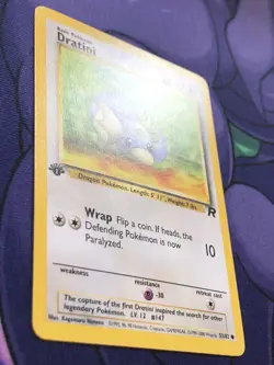 Dratini 53/82 - Team Rocket First 1st Edition - Vintage WOTC Pokemon — NM LP - Image 3