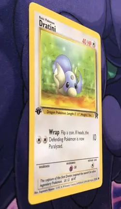 Dratini 53/82 - Team Rocket First 1st Edition - Vintage WOTC Pokemon — NM LP - Image 4