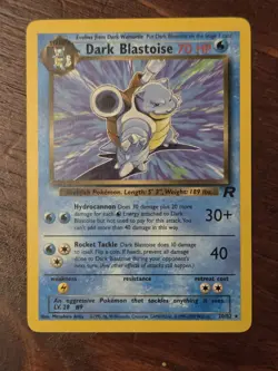 Dark Blastoise 20/82 Team Rocket Rare Regular Unlimited - Image 1