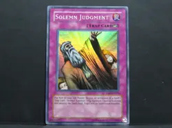 Solemn Judgment DB2-EN073 Yugioh Cards (Near Mint) - Image 1