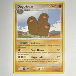 Pokemon Dugtrio 90HP Rare Platinum Regular 24/127 Stage 1 2009 English - Image 1