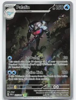 Palafin 225/091 Illustration Rare Paldean Fates Pokemon Holo Near Mint - Image 1