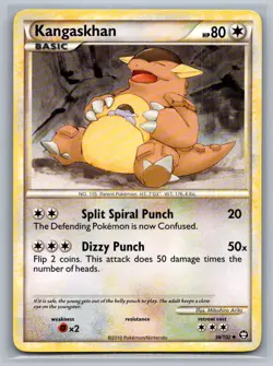 Kangaskhan 36/102 Uncommon HGSS Triumphant Pokemon Lightly Played - Image 1