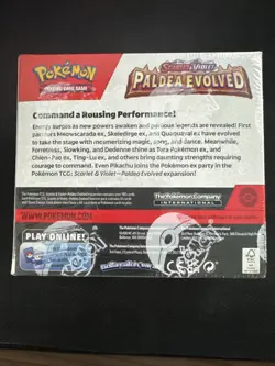 Pokemon Scarlet & Violet: Paldea Evolved Booster Box-Factory-Sealed Booster Box - Image 2
