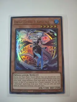 Dracotail Faimena JUSH-EN002 Ultra Rare Yugioh Justice Hunters 1st Edition Mint - Image 1