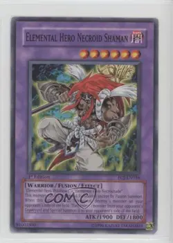 Elemental HERO Necroid Shaman 1st Ed. YuGiOh Enemy of Justice #EOJ-EN036 READ - Image 1
