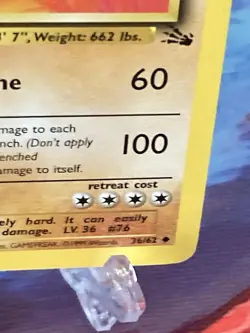 Golem 36/62 Fossil Regular 1st Edition WOTC Pokemon - Image 5