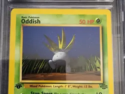 Pokemon CGC 9 Mint Oddish First Edition Jungle Set 58/64 Graded Card - Image 3