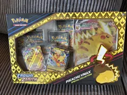 Pokemon TCG Sword & Shield Game Crown Zenith Pikachu VMAX Special Collection Box 820650851889 - Image 1