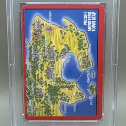 Charizard #000 Trainer Map 1996 Pokemon Japanese Bandai Carddass Vending PSA 5 - Image 4