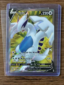 Lugia V Full Art SWSH12: Silver Tempest 185/195 Pokemon NM - Image 1