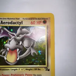 1999 Pokemon Aerodactyl 1st Edition Holo Fossil 1/62 NM - Image 4