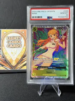 2024 ONE PIECE OP08 #106 NAMI PSA 10 GEM MINT - Image 1