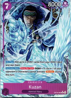 Kuzan (Alternate Art) OP16-063 The Time of Battle Foil One Piece NM A13 - Image 1