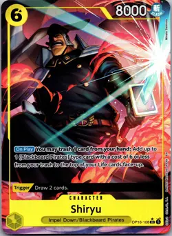 Shiryu (Full Art) OP16-108 The Time of Battle Foil One Piece NM A3 - Image 1