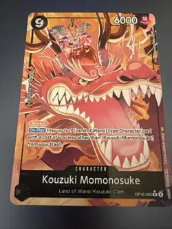 Kouzuki Momonosuke (085) Alternate Art OP16-085 Time of Battle One Piece Foil NM - Image 1