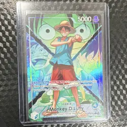 Bandai One Piece CCG Monkey D. Luffy OP16-022 Leader Foil Full Art 5000 - Image 1
