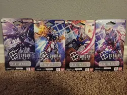 4xNewtype Rising Gundam Card Game Blister Pack Boosters ALL ART - Image 2