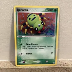 Spinarak #75/115 - EX Unseen Forces Stamped Reverse Holo - Pokemon 2005 - LP/NM - Image 1