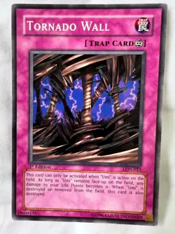 Tornado Wall LON-023 Common Yu-Gi-Oh Card 1st Edition LP - Image 1