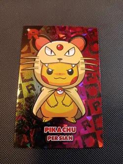 Pikachu Poncho Persian Rainbow Holo Team Rocket Card Database Peru Pokemon - Image 1