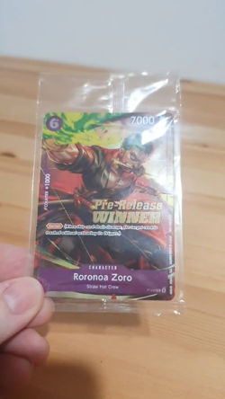 Roronoa Zoro OP-06 Pre-Release Winner Promo SEALED P-045 One Piece Card English - Image 2