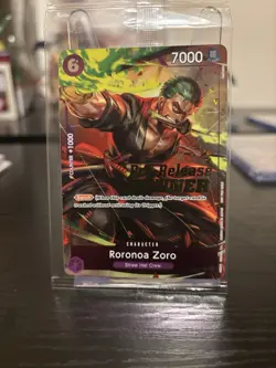 Roronoa Zoro OP-06 Pre-Release Winner Promo SEALED P-045 One Piece Card English - Image 3
