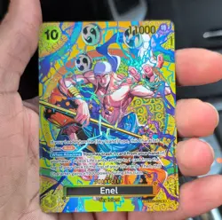 Bandai ONE PIECE Card Game Enel EB02-052 SP Special Sky Island Alt Art Foil EN - Image 1
