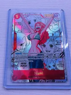 Namco Nami OP01-016 Rare Foil Premium Booster Character 2000 One Piece CCG - Image 5
