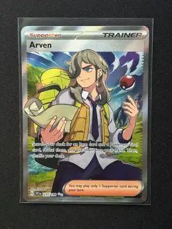 Pokemon 2023 - Arven 235/198 - Trainer Full Art Holo - Scarlet & Violet - NM - Image 1