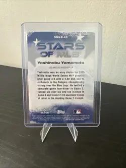 Yoshinobu Yamamoto SP Gold 15/50 Topps 2026 Series 2 Stars of MLB - Image 2
