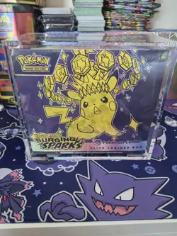 Pokemon TCG Scarlet Violet Surging Sparks Pokemon Center Etb With Acrylic Case 2 - Image 1