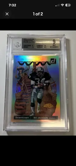 2022 Donruss - Bo Jackson Downtown - # DT-BJ - BGS 9 - Beautiful Card! WOW! - Image 1
