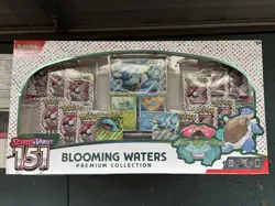 Pokemon Scarlet &Violet 151 Blooming Waters Premium Collection SEALED Box Damage - Image 1