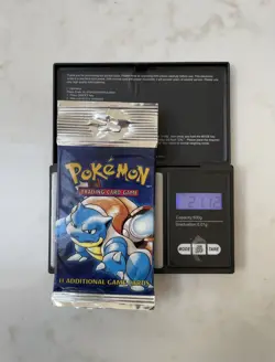 21.12g Pokemon Base Set Blastoise Hanger Booster Pack | WOTC | 1999 - Image 1