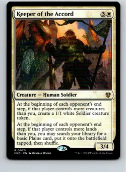 Magic the Gathering Keeper of the Accord Commander: Murders at Karlov Manor MTG - Image 1