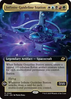 Magic Infinite Guideline Station (Extended Art) [EOE - 348] Foil Rare Near Mint - Image 1