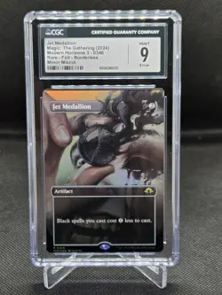 MTG Modern Horizons 3 ERROR Foil Borderless Jet Medallion 0346 CGC Mint 9 - Image 1