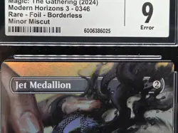 MTG Modern Horizons 3 ERROR Foil Borderless Jet Medallion 0346 CGC Mint 9 - Image 2